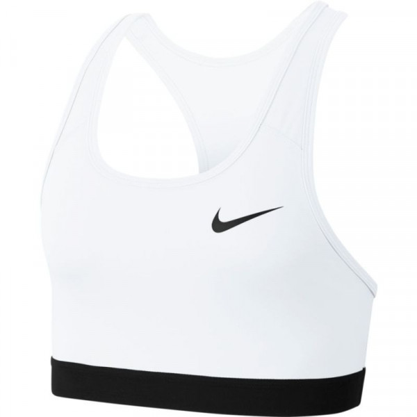 Liemenėlė Nike Dri-Fit Swoosh Band Bra Non Pad - white/black/black