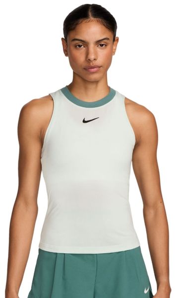Damen Tennistop Nike Court Dri-Fit Advantage Tank - barely green/bicoastal/black