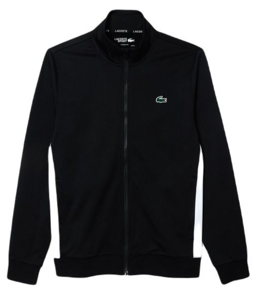 Pánske mikiny Lacoste Tennis Zipped Ripstop Tennis Sweatshirt - black
