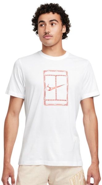 T-shirt pour hommes Nike Court Dri-Fit - Blanc