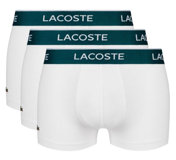 Pánske boxerky Lacoste Casual Cotton Stretch Boxer 3P - white