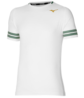 Herren Tennis-T-Shirt Mizuno Shadow Graphic Tee - white