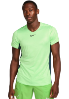 Tricouri bărbați Nike Court Dri-Fit Advantage Printed Tennis Top - lime blast/deep jungle/black
