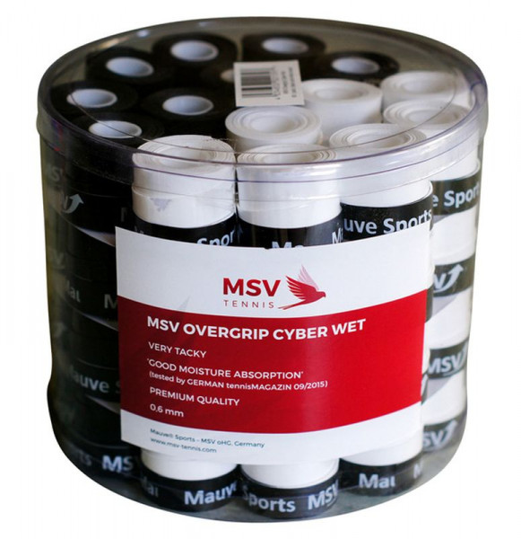  MSV Cyber Wet Overgrip black/white 60P