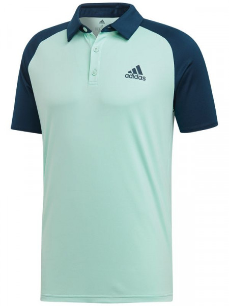  Adidas Club Colorblock Polo - clear mint/collegiate navy