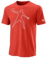Herren Tennis-T-Shirt Wilson Bela tech Tee II M - Rot
