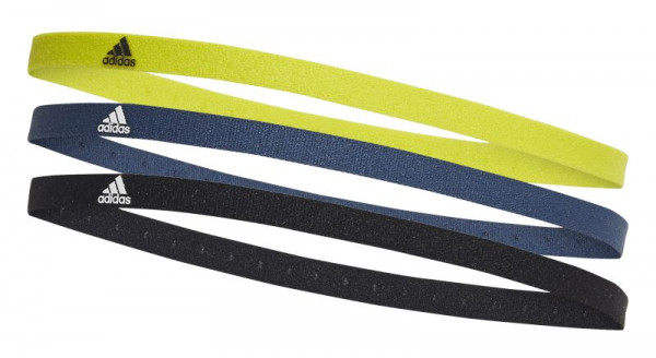  Adidas Hairband 3PP - black/crew navy/acid yellow