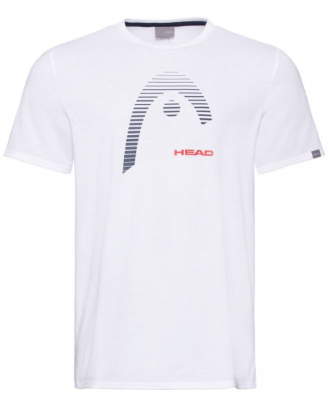 Herren Tennis-T-Shirt Head Club Carl T-Shirt M - white