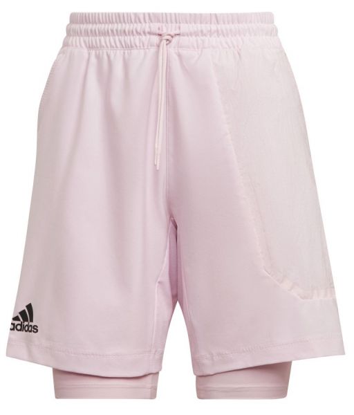 Pantaloni scurți tenis bărbați Adidas US Series 2in1 7
