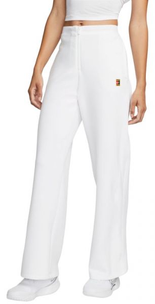 Pantalons de tennis pour femmes Nike Court Dri-Fit Basic Heritage Pants - white