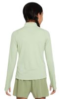 Marškinėliai mergaitėms Nike Dri-Fit Long Sleeve 1/2 Zip Top- honeydew/white Marškinėliai mergaitėms Nike Dri-Fit Long Sleeve 1/2 Zip Top- honeydew/white