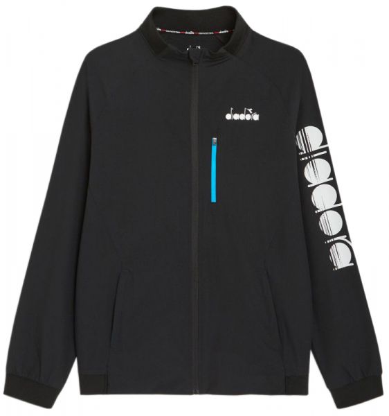 Jachetă tenis bărbați Diadora FZ Jacket - black