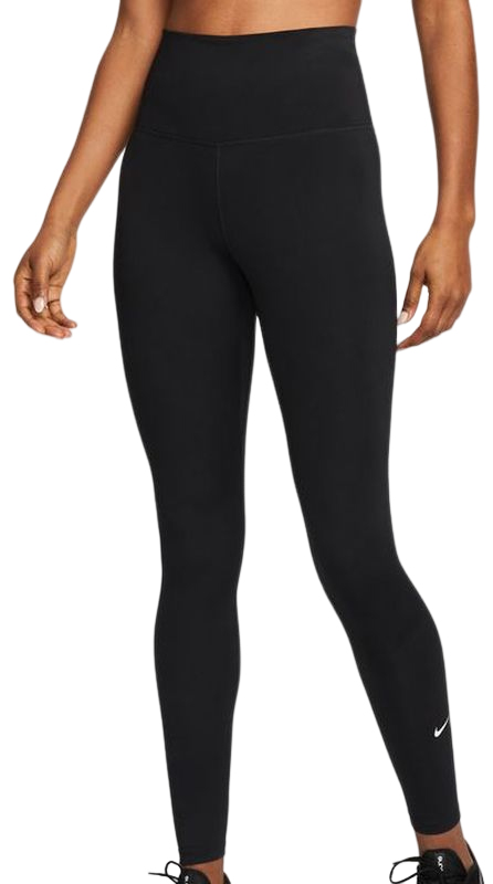 Women's leggings Nike Dri-Fit One High-Rise Leggings W - black/white, Tennis Zone