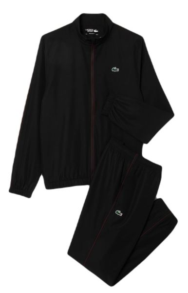 Herren Tennistrainingsanzug Lacoste Set - Schwarz