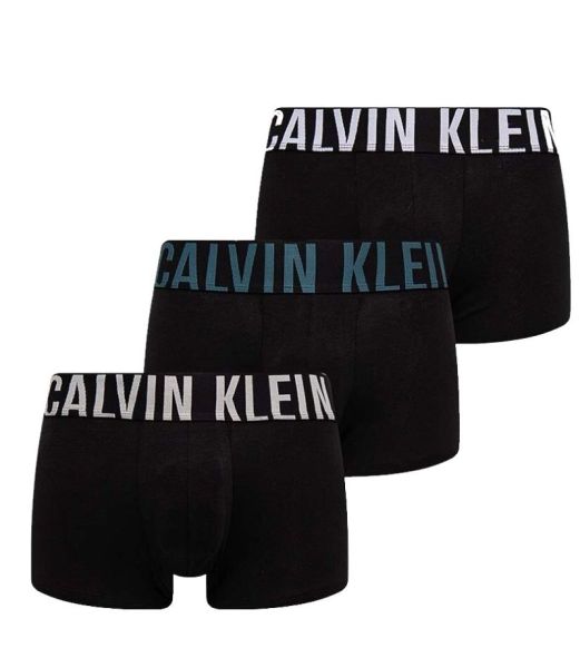 Męskie bokserki sportowe Calvin Klein Trunk Intense Power 3P - Czarny