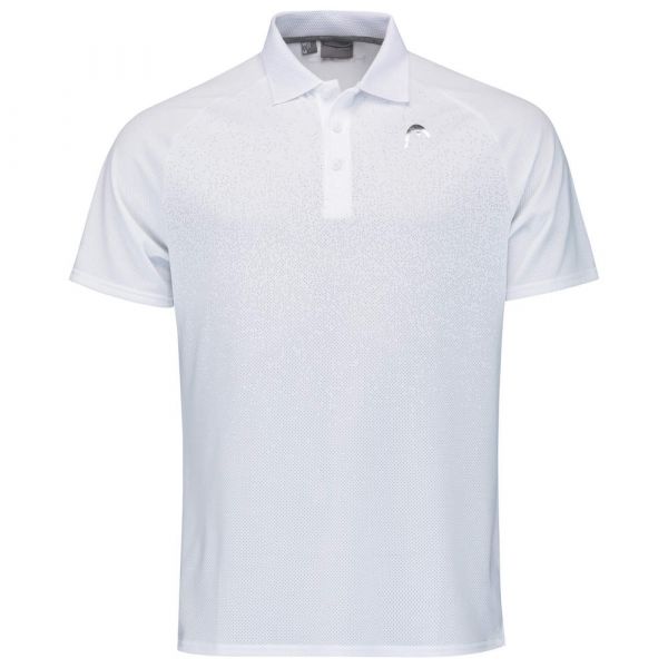 Herren Tennispoloshirt Head Performance Polo Shirt M - white
