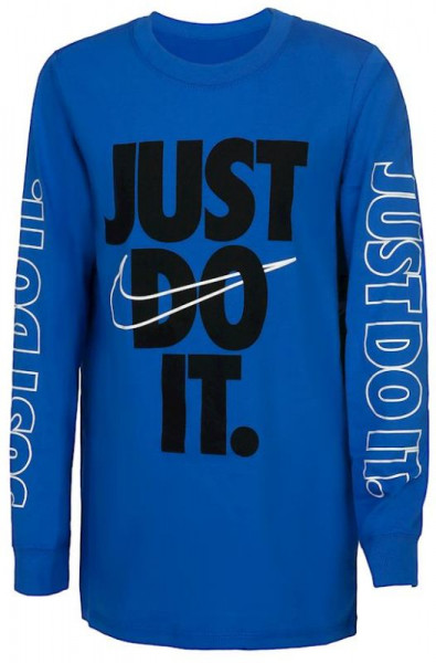  Nike B Tee LS Just Do It Swoosh - signal blue