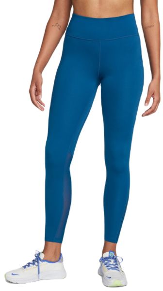 Leginsy Nike One Dri-Fit Mid-Rise 7/8 Tight Leggings - court blue/white