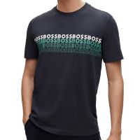 Meeste T-särk BOSS x Matteo Berrettini Crew-Neck T-Shirt in Cotton With Multi-Coloured Logos Tee - dark blue Meeste T-särk BOSS x Matteo Berrettini Crew-Neck T-Shirt in Cotton With Multi-Coloured Logos Tee - dark blue