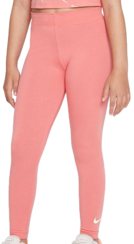 Girls' trousers Nike Sportswear Favorites Swoosh Legging G - pink  salt/cashmere, Tennis Zone