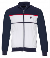 Herren Tennissweatshirt Fila Jacket Max M - white/peacoat blue