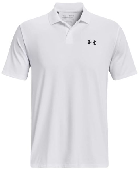 Polo de tennis pour hommes Under Armour Men's Performance 3.0 Matchplay - Blanc