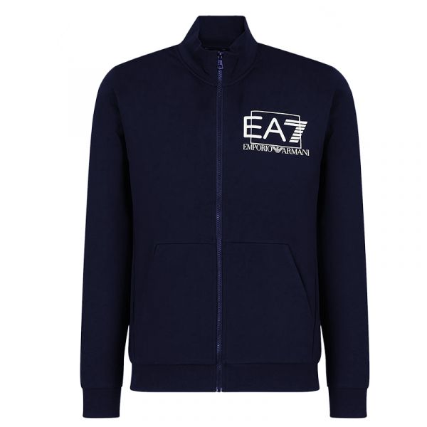 Pánske mikiny EA7 Man Jersey Sweatshirt - navy blue