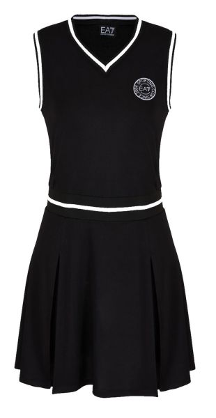 Dámské tenisové šaty EA7 Woman Jersey Dress - black