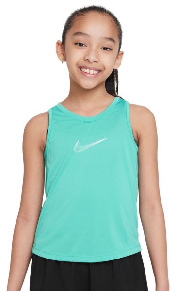 Mädchen T-Shirt Nike Dri-Fit One Training Tank - clear jade/white