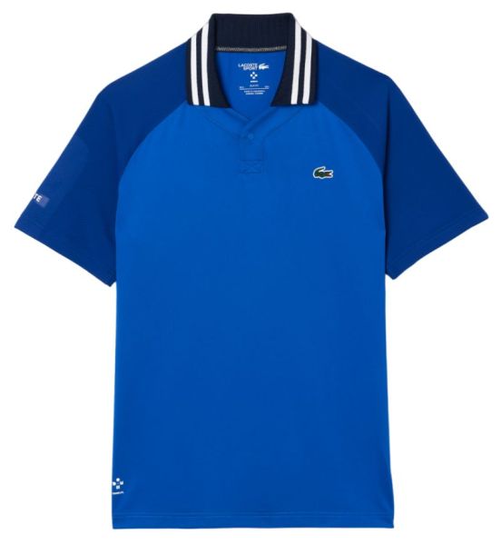 Meeste tennisepolo Lacoste x Daniil Medvedev Ultra-Dry Tennis Polo - blue/navy blue