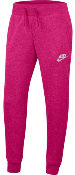 Pantalons pour filles Nike Swoosh PE Pant - fireberry/heather/white