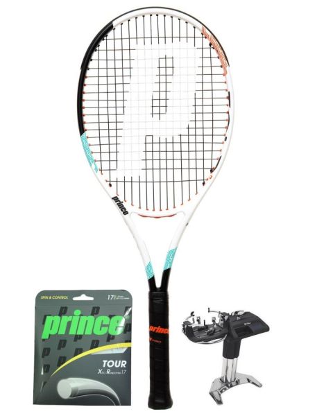 Racchetta Tennis Prince Textreme ATS Tour 100 310g + corda + servizio di racchetta