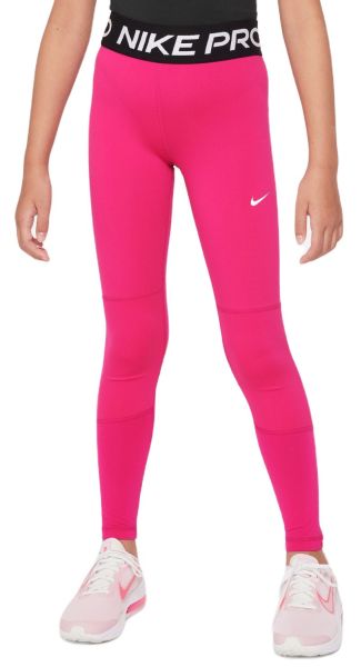 Pantalons pour filles Nike Pro Dri-FIT Leggings - fireberry/black/white