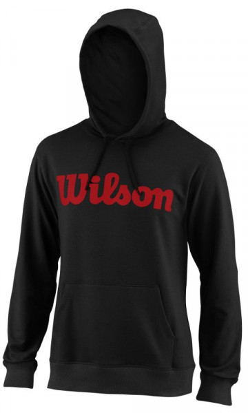  Wilson M Script Cotton PO Hoody - black/red