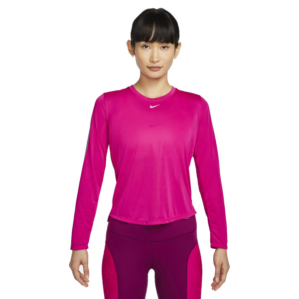  Nike Dri-FIT One Women's Standard Fit Top - active pink/white