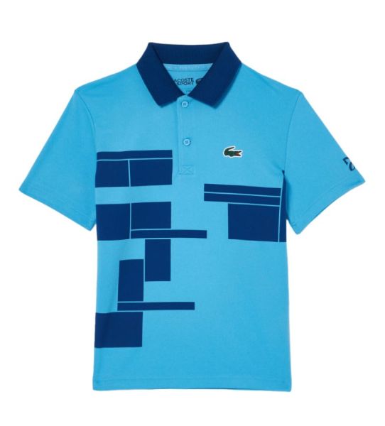 Jungen T-Shirt  Lacoste Tennis x Novak Djokovic Piqué - Blau