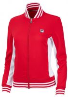 Damen Tennissweatshirt Fila Jacket Georgia - fila red/white