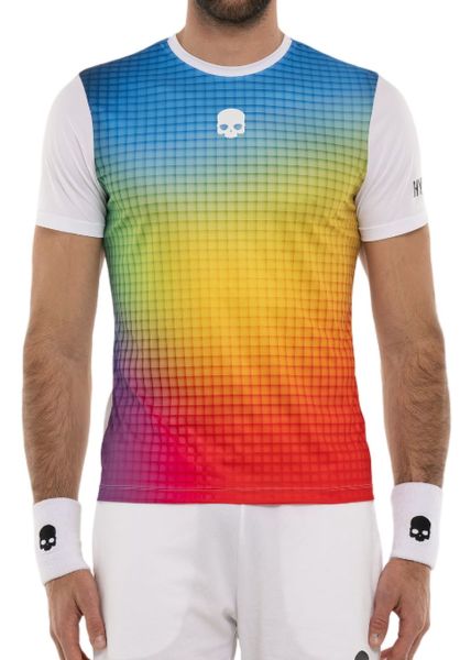 Herren Tennis-T-Shirt Hydrogen Spectrum Tech T-shirt - white