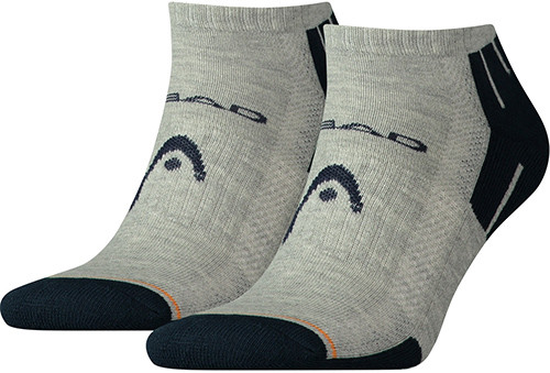 Ponožky Head Performance Sneaker 2P - middle grey melange/blue