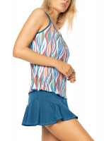 Naiste tennisetopp Lucky in Love A Stitch In Time Knit Happens Pleated Tank Women - slate Naiste tennisetopp Lucky in Love A Stitch In Time Knit Happens Pleated Tank Women - slate