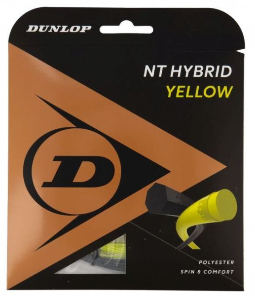 Corda da tennis Dunlop NT Hybrid Yellow (2x6 m)