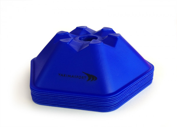 Čunjevi za trening Yakimasport Hexagonal Disc Cone 10P - blue