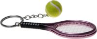 Key ring Mini Tennis Racket Keychain Ring - pink