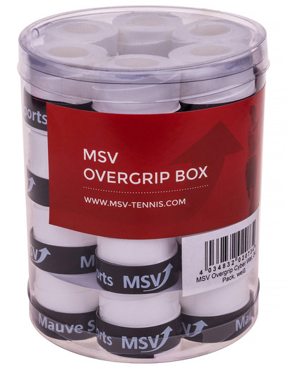 Viršutinės koto apvijos MSV Cyber Wet Overgrip (24 vnt.) - white