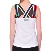 Ženska majica bez rukava Lacoste Women's Top - white/blue marine Ženska majica bez rukava Lacoste Women's Top - white/blue marine