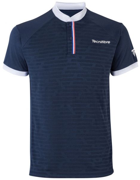 Herren Tennispoloshirt Tecnifibre Polo F3 - marine