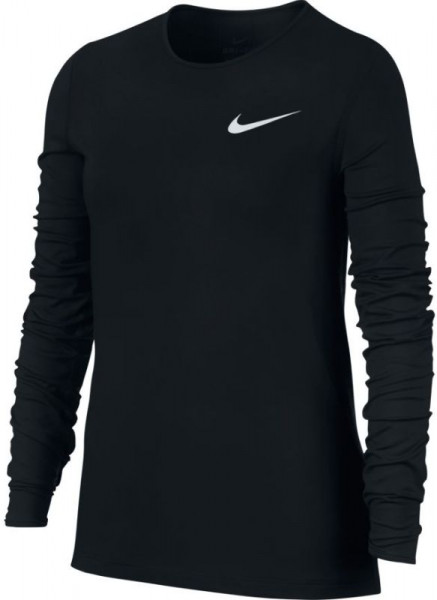  Nike Girls Pro Warm Top - black/black/white