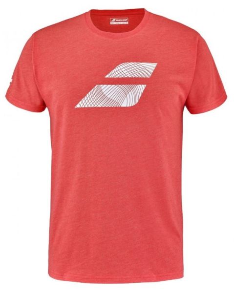 T-shirt pour hommes Babolat Exercise Big Flag Tee Men - poppy red heather
