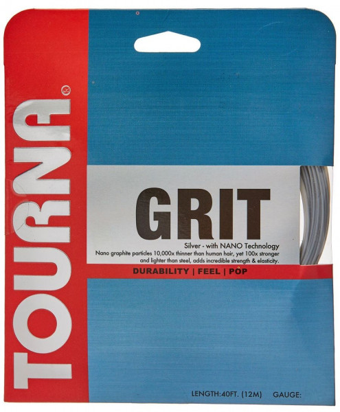 Tennisekeeled Tourna Grit (12 m) - silver