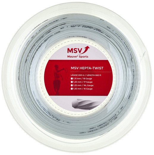 Tenisový výplet MSV Hepta Twist (200 m) - white